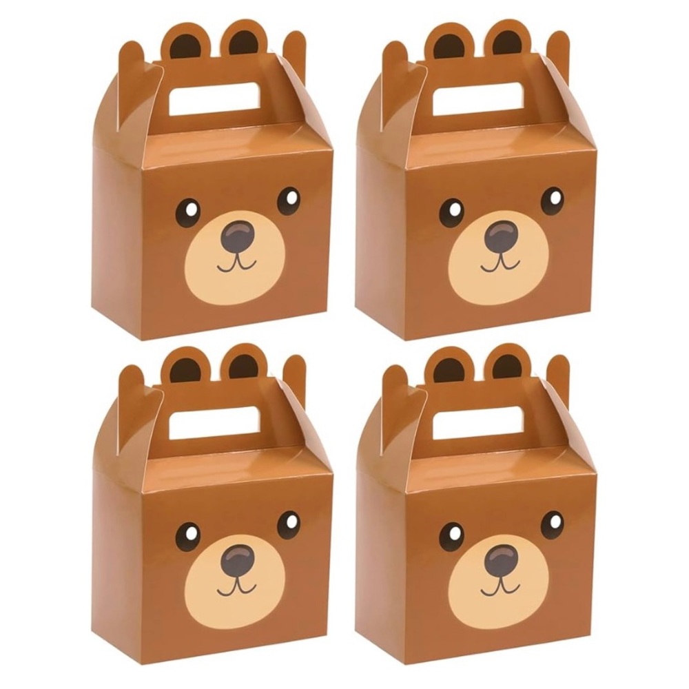 6 teddy bear theme party favor gift goodie bags
